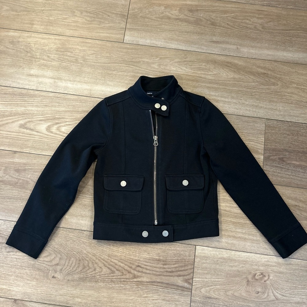GAP Kids  Black Moto Jacket  S (6-7)